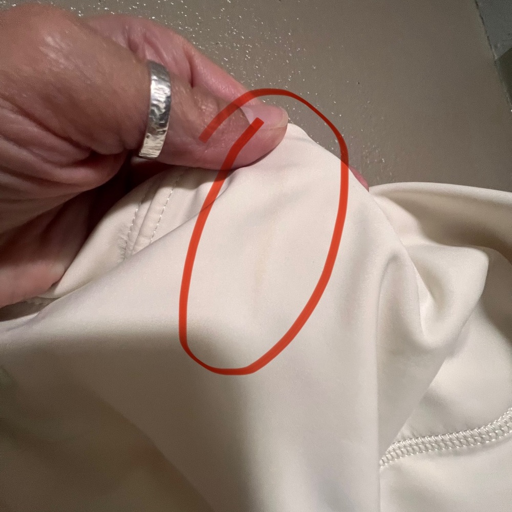 Lululemon Athletica Cream Softshell Limited Edition Uba Jacket Activewear Coat - Picture 12 of 15